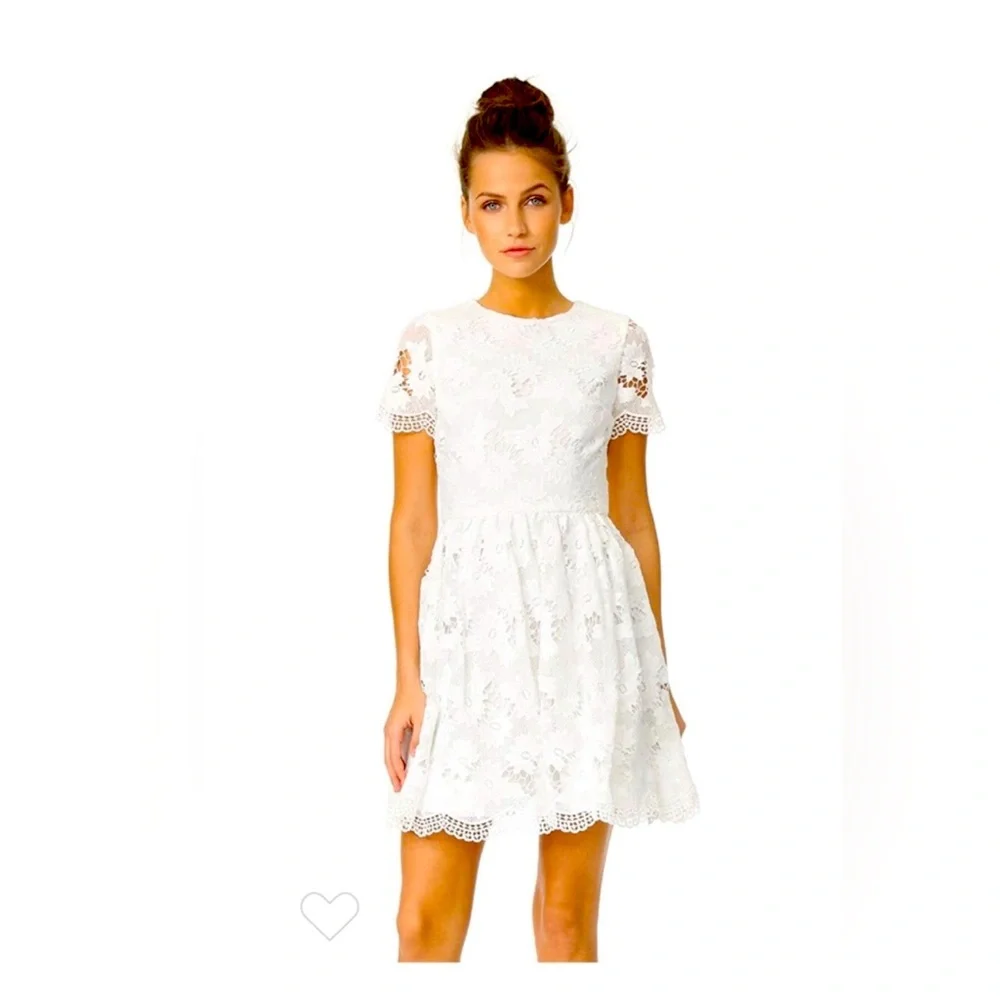 Alice + Olivia Karen Lace Mini Dress size 8 - Picture 1 of 11